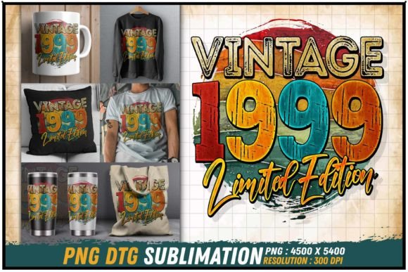 Download Vintage 1999 Limited Edition Retro Round - 1999 Collection
