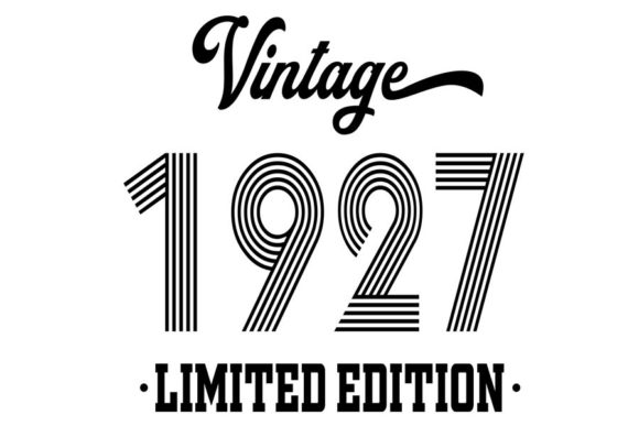Download Vintage Since 1927 Svg, Birthday Svg, 95 - Premium Resources