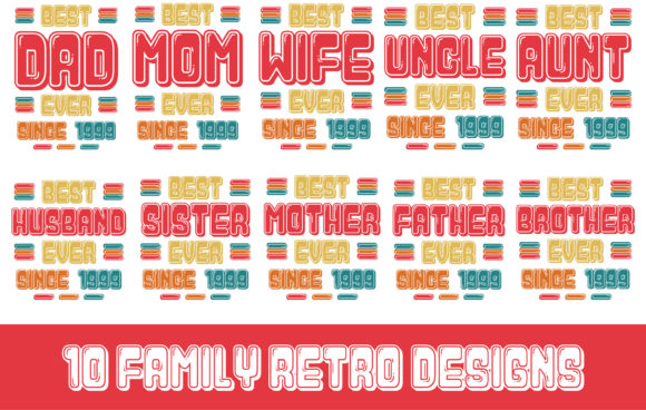 Download 10 Family Retro Designs - 1999 - 1999 Collection