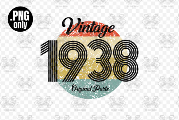Download Vintage 1938 Birthday Sublimation Png - 1938 Collection