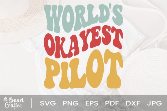 Download World's Okayest Pilot Svg Wavy Design - Svg wavy design Collection
