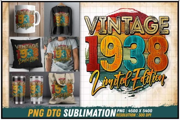 Download Vintage 1938 Limited Edition Retro Round - 1938 Collection