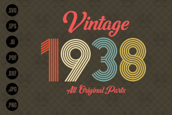 Download Vintage 1938, All Original Parts Svg - 1938 Collection