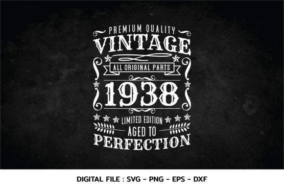 Download Birthday Vintage 1938 Svg - 1938 Collection